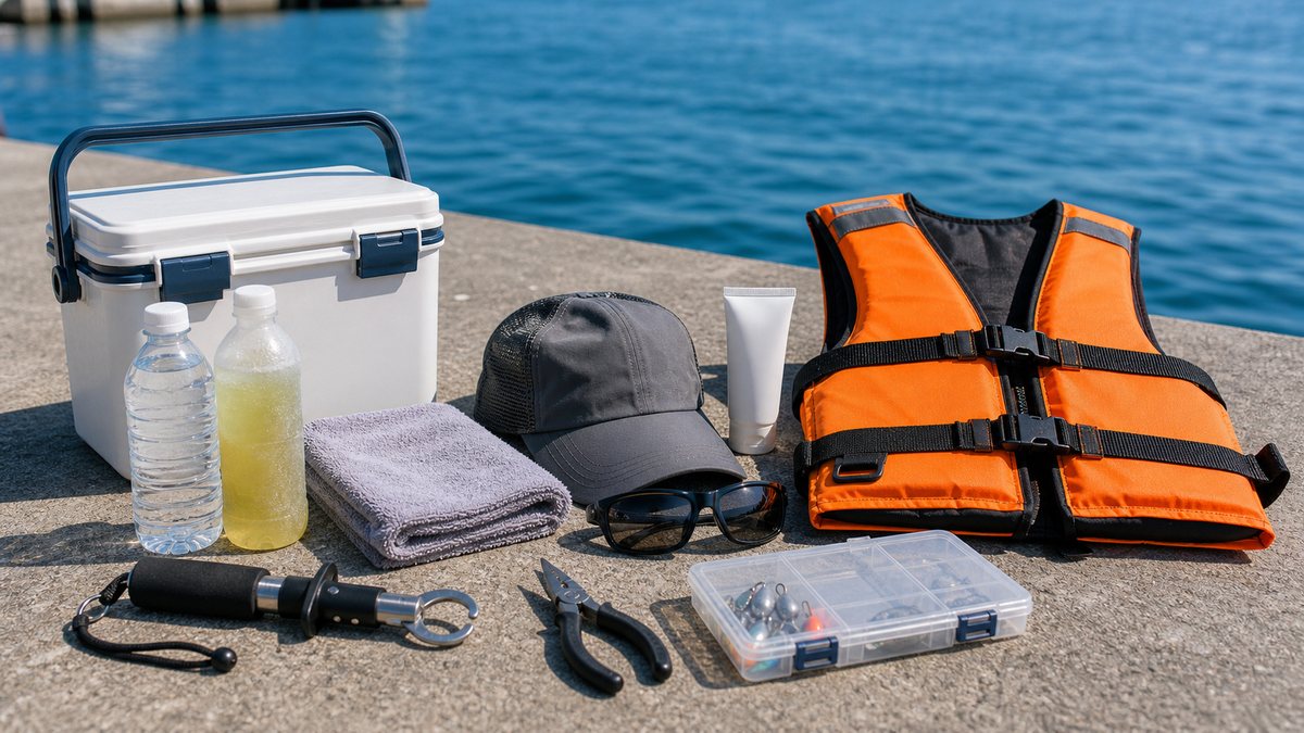 夏の釣りで用意したいクーラーボックスと持ち物