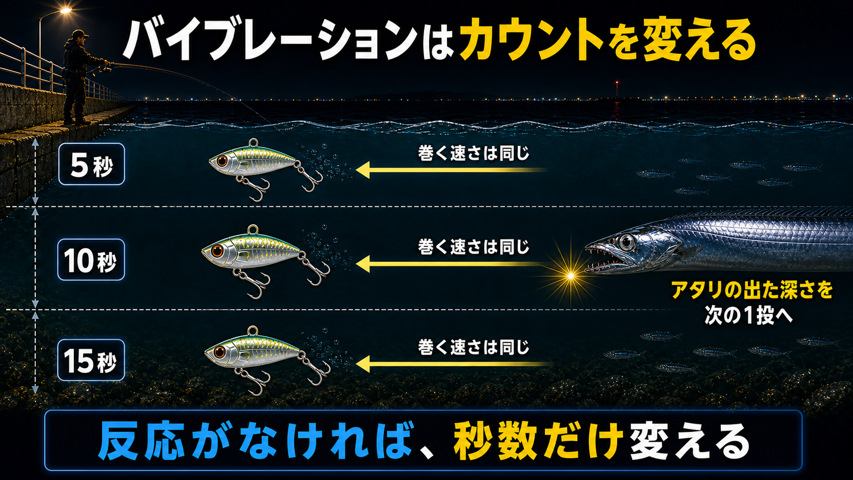 バイブレーションはカウントを変える