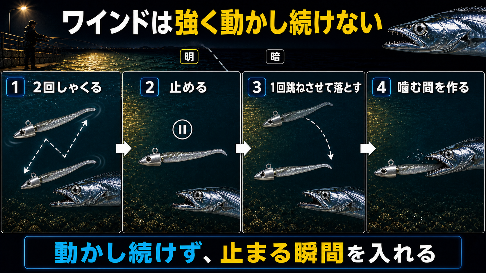 ワインドは強く動かし続けない
