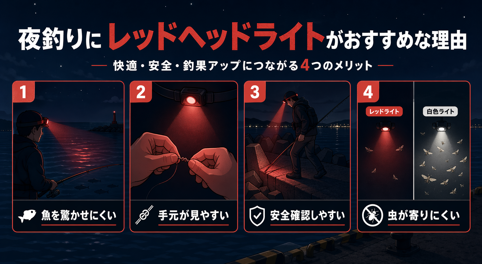 赤色ヘッドライトの利点