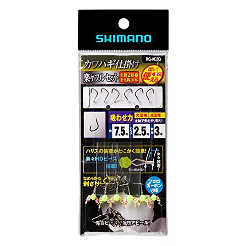 シマノ カワハギ仕掛け 楽々フルセット 吸わせ力7.5号