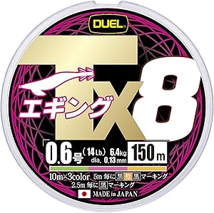 ティップランにおすすめPEライン　　　DUEL (デュエル) Tx8