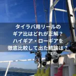タイラバ用リールのギア比はどれが正解？ハイギア・ローギアを徹底比較して出た結論は？